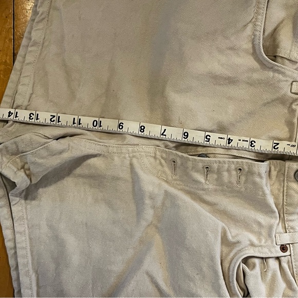 Reformation Cream High-Waist Denim Shorts - Picture 5 of 5